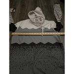 Nike Pro Dri Fit Black and Gray Printed Hoodie size Large Photo 3