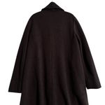 Eileen Fisher  Boiled Wool Coat Chocolate Brown Capsule Minimalist Size Small Photo 9