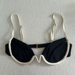 l*space L* Nico Bikini Top in Black and Cream, Size Large, $125 Photo 6