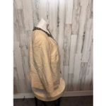 Talbots Woman Beaded Collar Jacket Blazer Size 16W Gold Open Front 3/4 Sleeve NW Photo 5