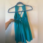 NWT Soma Blue shimmer floral lace babydoll size S Blue Photo 6