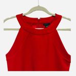 Ann Taylor  Red Tank Zipper Back Size Small Business Dressy Casual Statement Photo 1