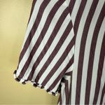 Madewell  Womens Stanza Stripe Ruffle Hem Top Size Small Office Career Wear‎ Photo 2