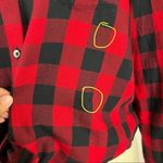 Madewell Flannel Tie Front Shirt in Buffalo Check Photo 4