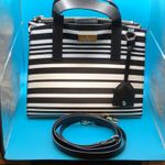 Kate Spade  BLACK  / WHITE STRIPE CROSSBODY SATCHEL Photo 1