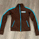 Hollister  San Clemente Surf Academy Brown Poly Zip Front Jacket Size Small Photo 0