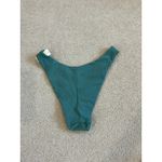 Aerie NWT  Jacquard Super High Cut Cheekiest Bikini Bottom Women's Gatsby Green M Photo 2