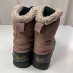 BASS | Brown Black Leather Zip Duck Boot Fleece Lined 11 Photo 7