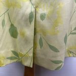 Coldwater Creek  Size 18 Floral Silk Dress Zip Back Sleeveless Lined Green Yellow Photo 4