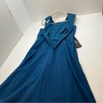 Kay Unger  Rowan Walk Thru Jumpsuit Sleeveless Draped Crew Neck Crepe Gown 10 NEW Photo 11