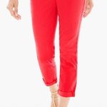 Chico's Chico So Slimming Red Girlfriend Crops Size 00 (2) Photo 0