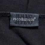 Y2K Roccobarocco Jeans Babydoll Lace Sleeve Jeweled Tank Grunge Rocker XS/S Black Photo 6