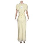 Reformation  Clarisse Silk Satin Midi Dress, Sugar, 10 (US) Photo 5