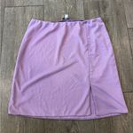AFRM Lilac Mini Skirt with Side Slit Purple Size undefined Photo 1