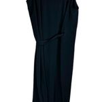 Everlane The Japanese GoWeave Wrap Midi Dress Sz 8 Black Photo 5