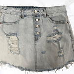 Forever 21 LA. Distressed Jean Skirt size 28 Photo 0