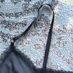 Vintage Sears Satin & Lace Slip Nightgown Dress Black 40 Photo 5