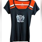 Panama City Beach 2021 Rally Week Biker Short Sleeve Short Sz S Orange Black Photo 0