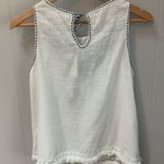 Max Studio NWT Women's White Floral Embroidered Lace-Trimmed Tank Top XS Photo 3