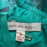 Skies Are Blue NWOT Stitch Fix Flirty Ruffle Smocked Top Green Size Medium M NEW Photo 11