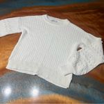 Madewell Bobble Pullover Textured Knit White Sweater XS balloon sleeve Photo 1