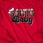 secret treasures  Santa Baby Red Long Sleeve Knit Pajama Sleep Set Size Medium Photo 3