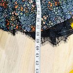 Warm NY boho 100% cotton Floral Tiered Ruffle Midi long sleeve Dress NWT Black Size 0 Photo 15