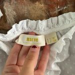 Anthropologie Maeve  White Off The Shoulder Blouse Short Sleeve Top, 2 Photo 4