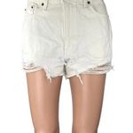 Abercrombie & Fitch Annie High Rise White Cut Off Mini Denim Jean Shorts Size 4 Photo 0