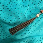 She & Sky Bright Jade Green Silk Lazer Cut Belted Romper NWOT Size Large Photo 5