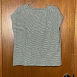 J. Jill Woman’s Short Sleeve Striped Casual Tee Size Small Black Photo 6