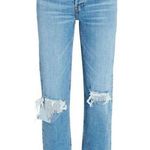 RE/DONE 70s Stove Pipe High-Rise Distressed Crop Jeans Size 25 Photo 1