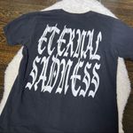 American Apparel Eternal Sadness Black and White 100% Cotton Graphic Tee Photo 7