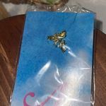 Angel Watch Over Your Shoulder Hat Lapel Pin Bookmark NOS Gold Photo 0