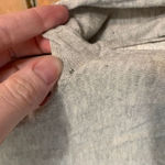 Loft Ann Taylor Floral Cotton Silk Blend Lightweight Crew Neck Sweater Gray S Photo 3