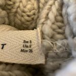 ZARA  Knit: Cream colored Sheer Knit Dress- Acrylic/Wool/Alpaca Blend- crew- S Photo 3