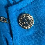 Anne Klein  ocean blue gold chain links top size 1X Photo 4