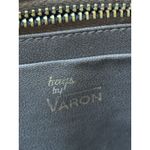 Vintage Bags By Varon Brown Snakeskin Purse Handbag Wooden Handle 1980's Photo 3