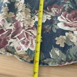 Vintage Vivaldi Jeanswear Floral Midi Length Denim Button up Skirt Green Size 6 Photo 8