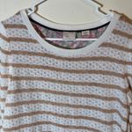Anthropologie ‎ Postmark Ginny Striped Sweater Floral Layered Blouse Size Small Photo 1