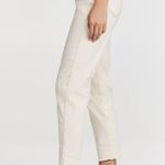 Something Navy Straight Leg Mom Jeans Contrast Stitch Whitewash Photo 2