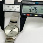 Pool A Rama silver tone wrist watch 33mm case size adjustable mesh band running Photo 3