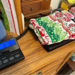 Holiday Christmas Snowflake Soft Leggings women’s size medium Red Green Party Photo 5