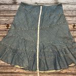 DKNY Blue Asymmetrical Midi Skirt Photo 3