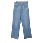 Levi's Levi’s Ribcage Crop Bootcut Jeans Women’s Size 27 Jazz Away Light Wash Raw Hem Photo 1