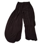 Mynah Side Slit Rayon Beach Pants Size XS Black Photo 6