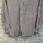 Stateside Women's Size Small Red/White/Blue Stripe Button Down Casual Shirt Photo 2