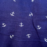 British Khaki  blue pants with anchor design size 14 women's Photo 1