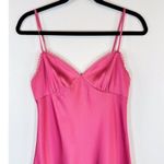 Aritzia Sunday Best Womens Slip Dress Pink Rae V Neck Satin Cami Barbiecore XS Photo 5