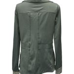 Kyodan  Womens Gray Stripe Full Zip Fitness Athletic Activewear Jacket Size L NWT Photo 5